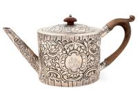 A George III Silver Teapot — William Vincent, London, 1783