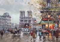 Antoine Blanchard, (French, 1910-1988), Rue Royal et La Madeleine