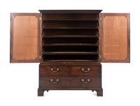 A George III Mahogany Linen Press
