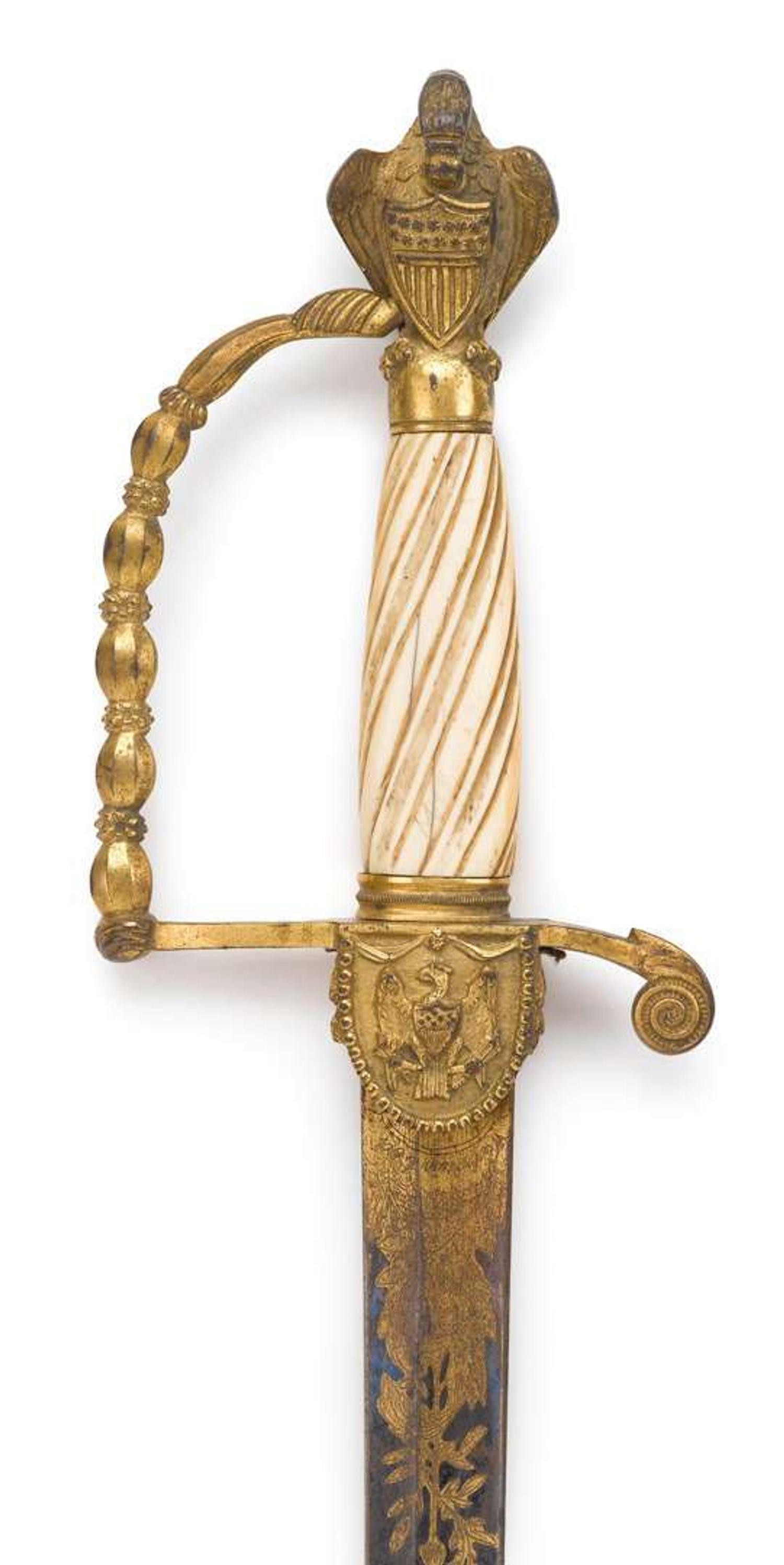 War of 1812 Presentation Sword belonging to Colonel George Edward Mitchell (1781-1832) baltimore or philadelphia, circa 1818