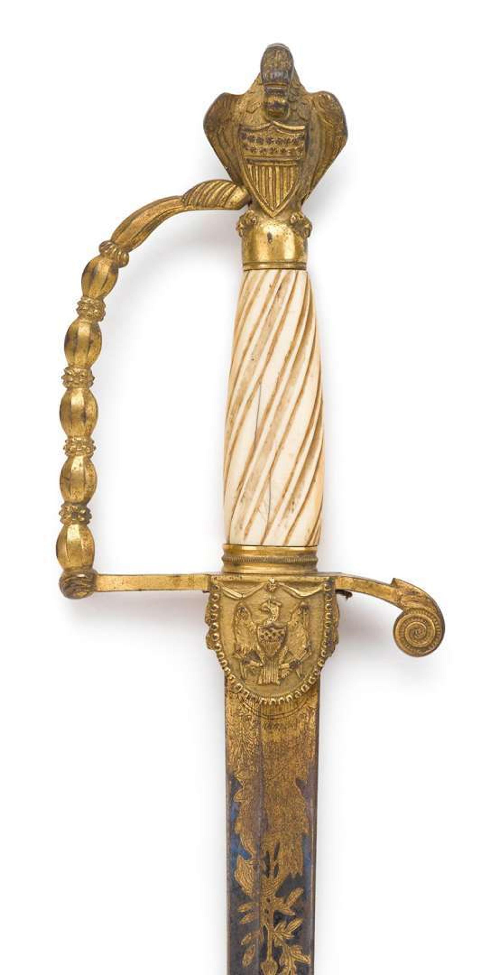 War of 1812 Presentation Sword belonging to Colonel George Edward Mitchell (1781-1832) baltimore or philadelphia, circa 1818