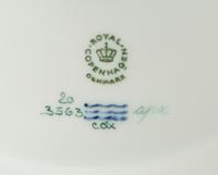A Royal Copenhagen Flora Danica Porcelain Round Covered Tureen on Stand