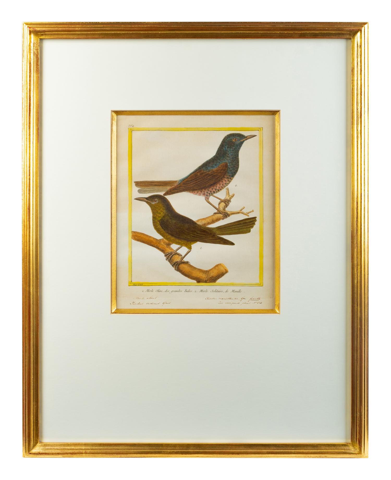 A Set of Four Hand-Colored Engravings After Francois Martinet — 18TH CENTURY