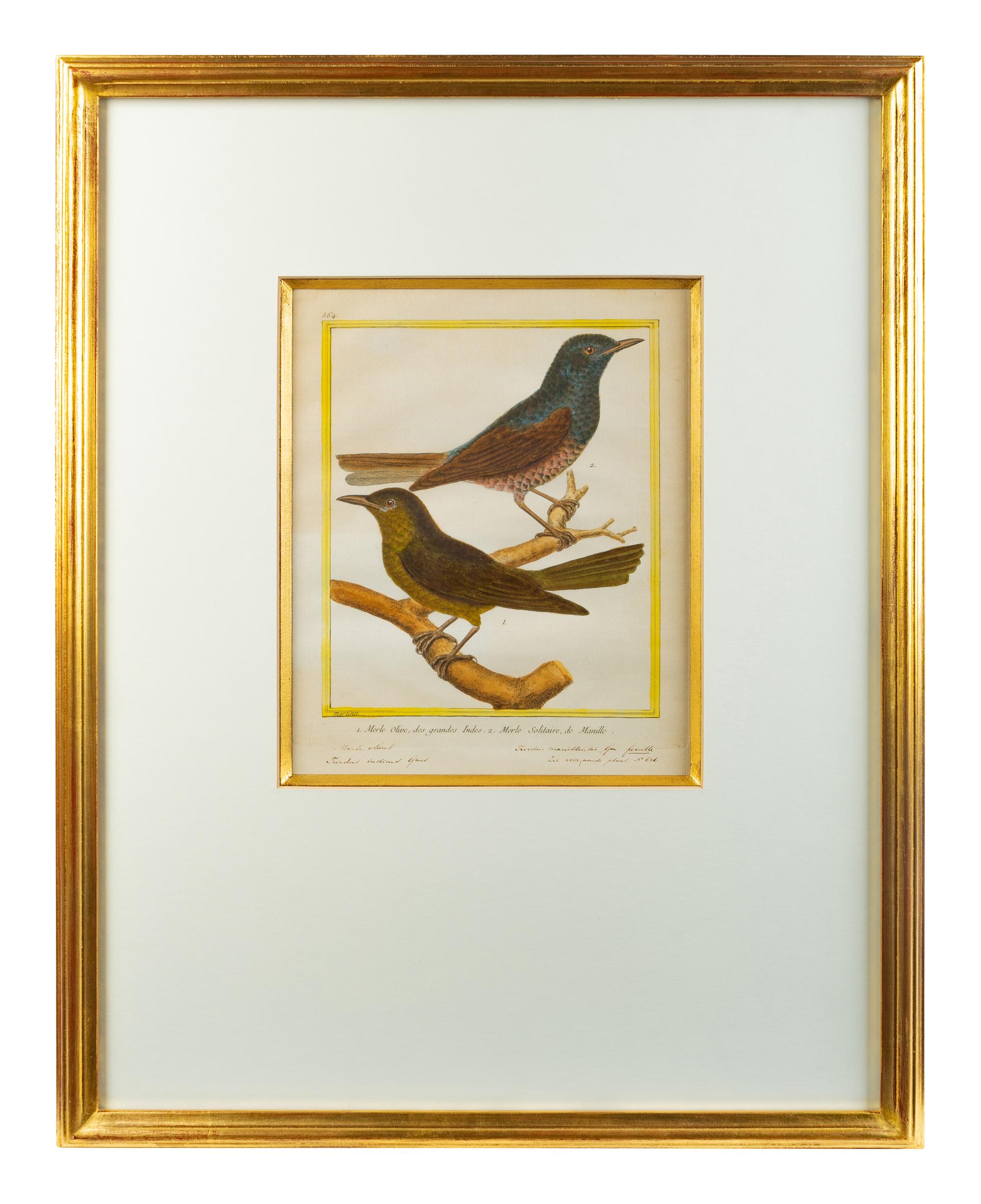 A Set of Four Hand-Colored Engravings After Francois Martinet — 18TH CENTURY