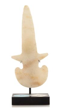 An Anatolian Marble Beycesultan Type Idol Height 5 1/8 inches. — EARLY BRONZE AGE I/II, CIRCA 3000-2400 B.C.E.