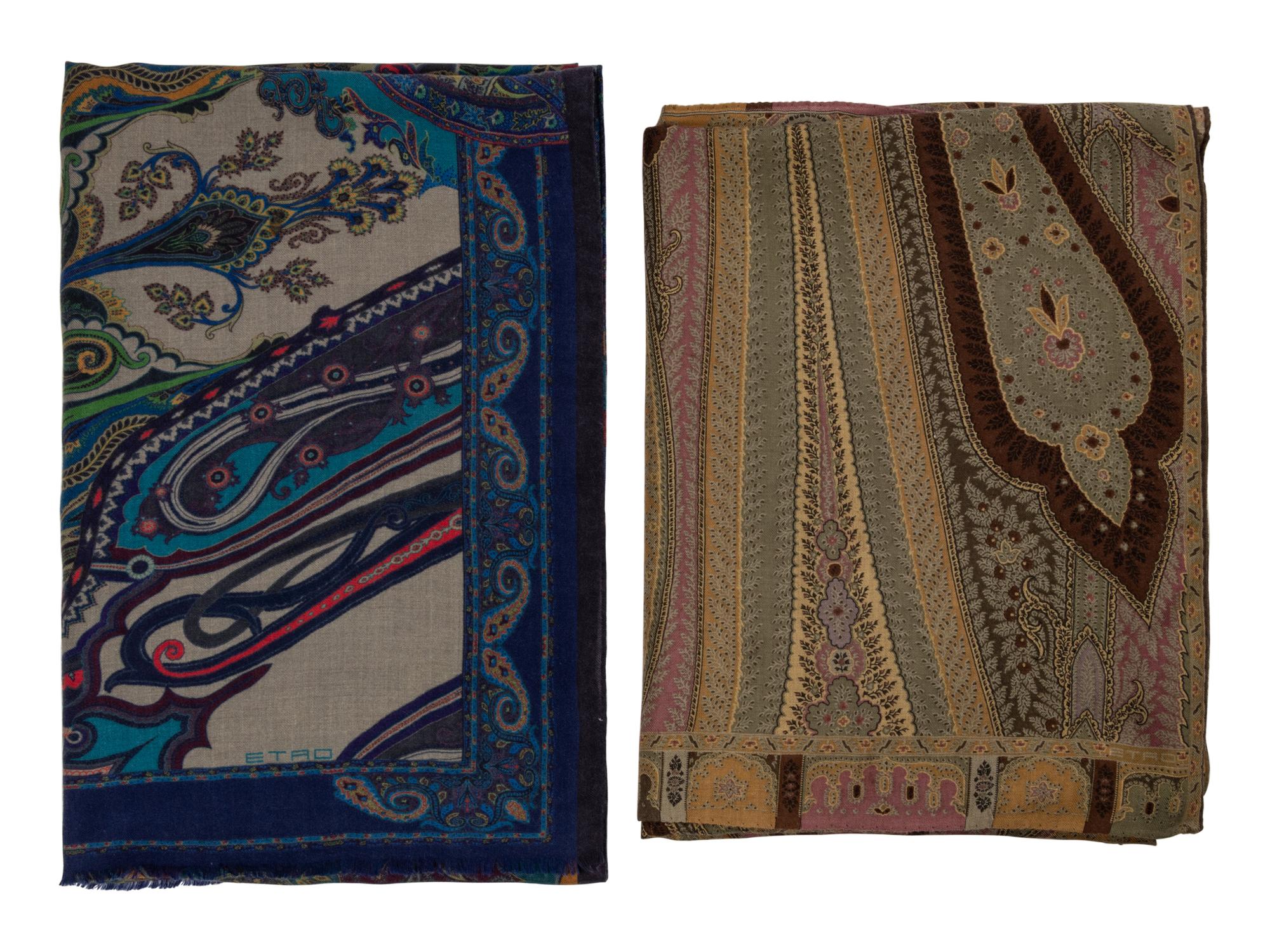 Two Etro Cashmere Scarves
