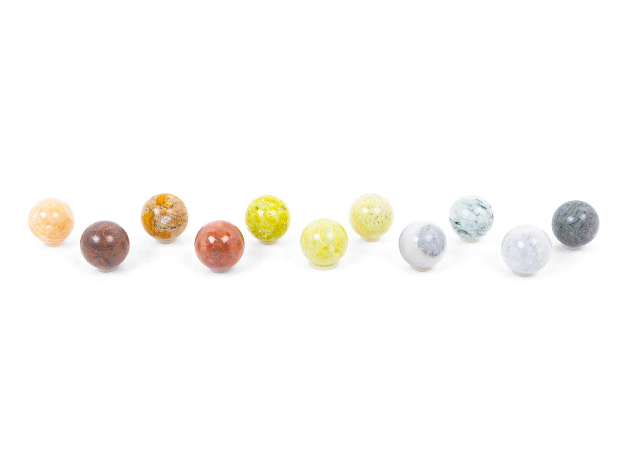 A Collection of Marble Spheres