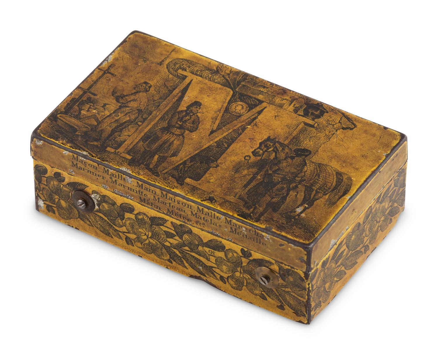 A Musical Movement in a Tin Transfer Box