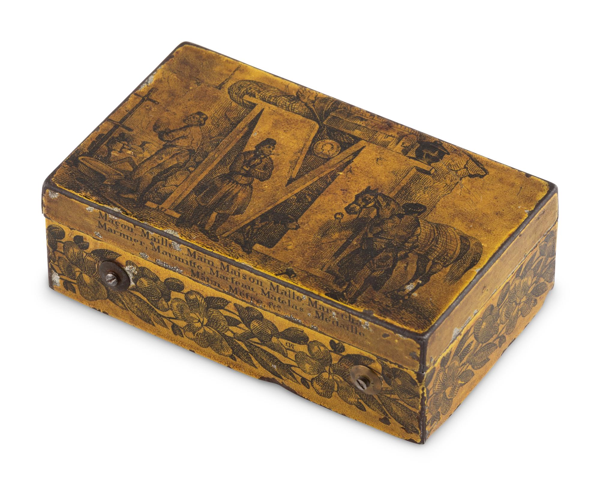 A Musical Movement in a Tin Transfer Box