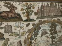 An English Stumpwork Embroidered Panel