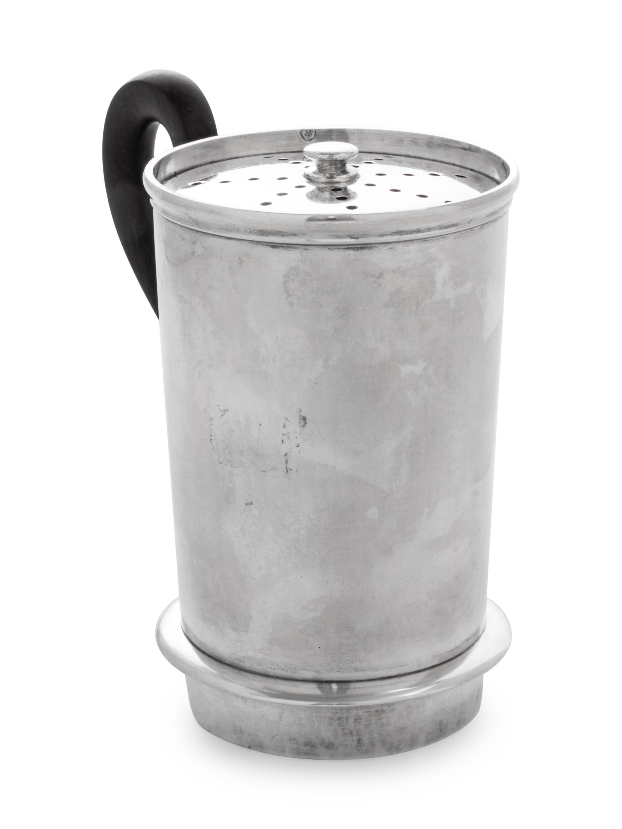 A French Silver Tea Strainer