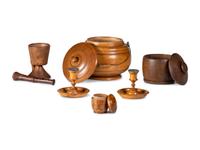 A Group of Turned Treenware Articles