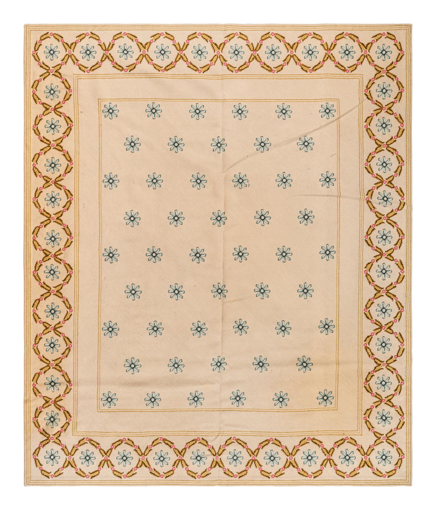 A Needlepoint Wool Rug