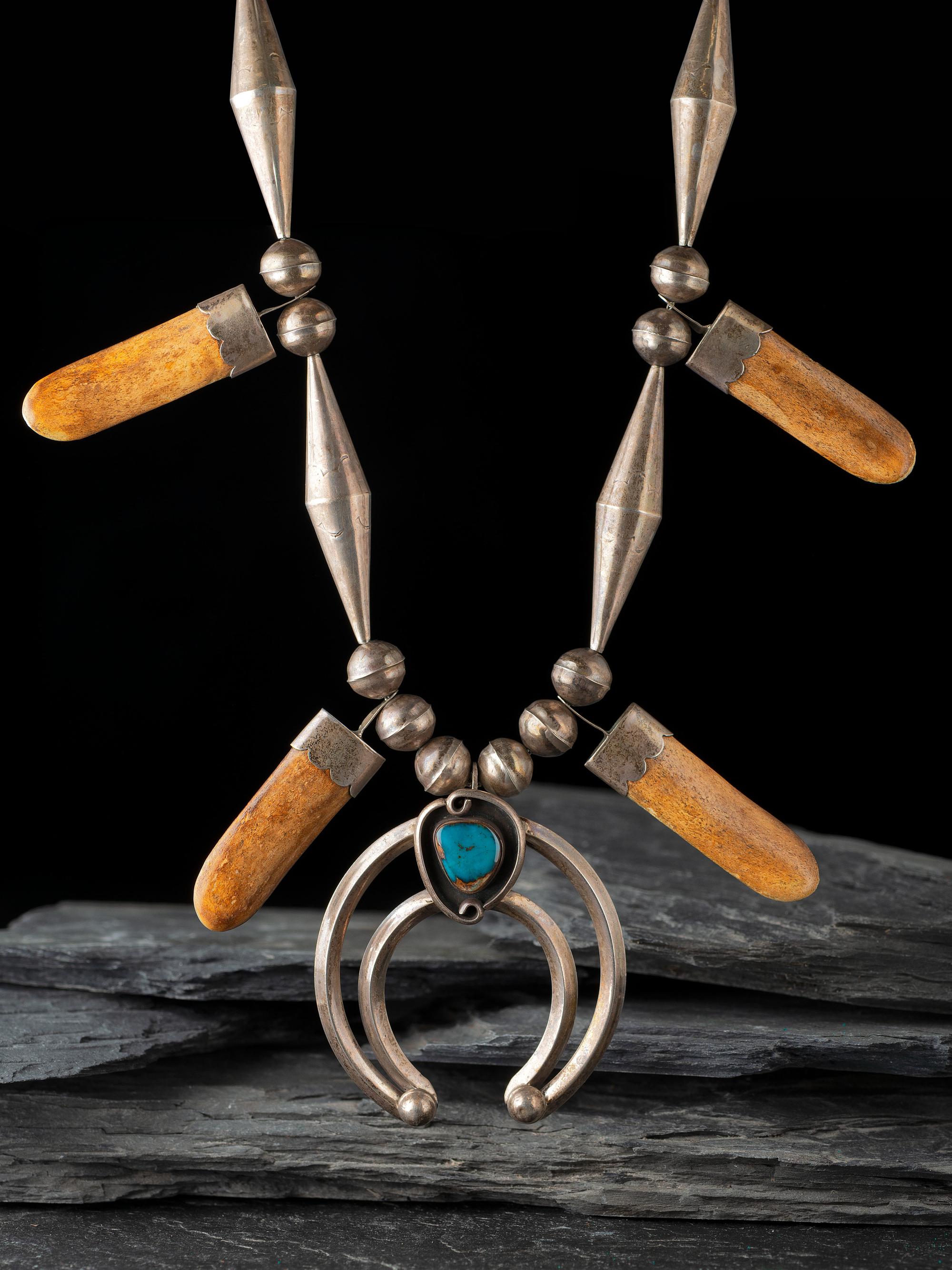 Navajo Squash Blossom Necklace