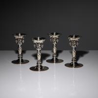 A Set of Four Georg Jensen Silver C andlesticks