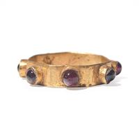 A Roman Gold and Garnet Finger Ring