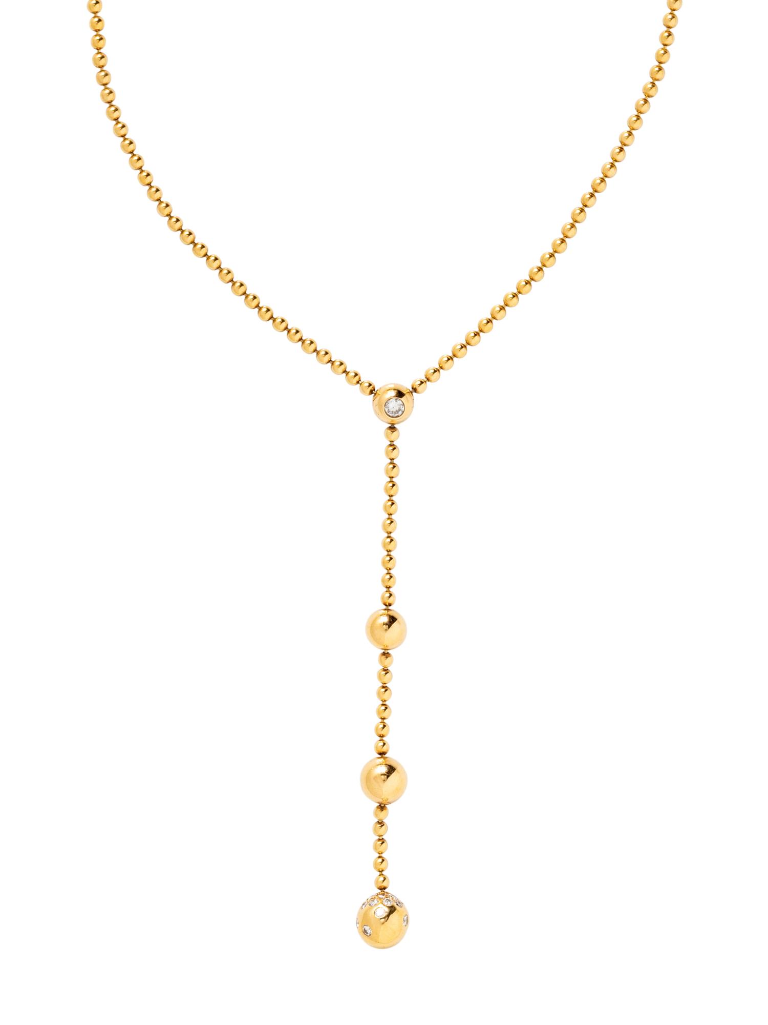 CARTIER, YELLOW GOLD AND DIAMOND 'DRAPERIE DE DECOLLETE' NECKLACE