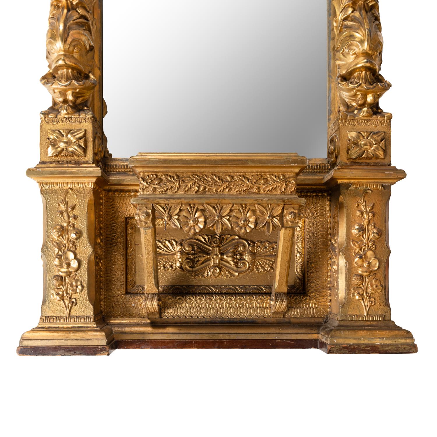 An Italian Giltwood Pier Mirror