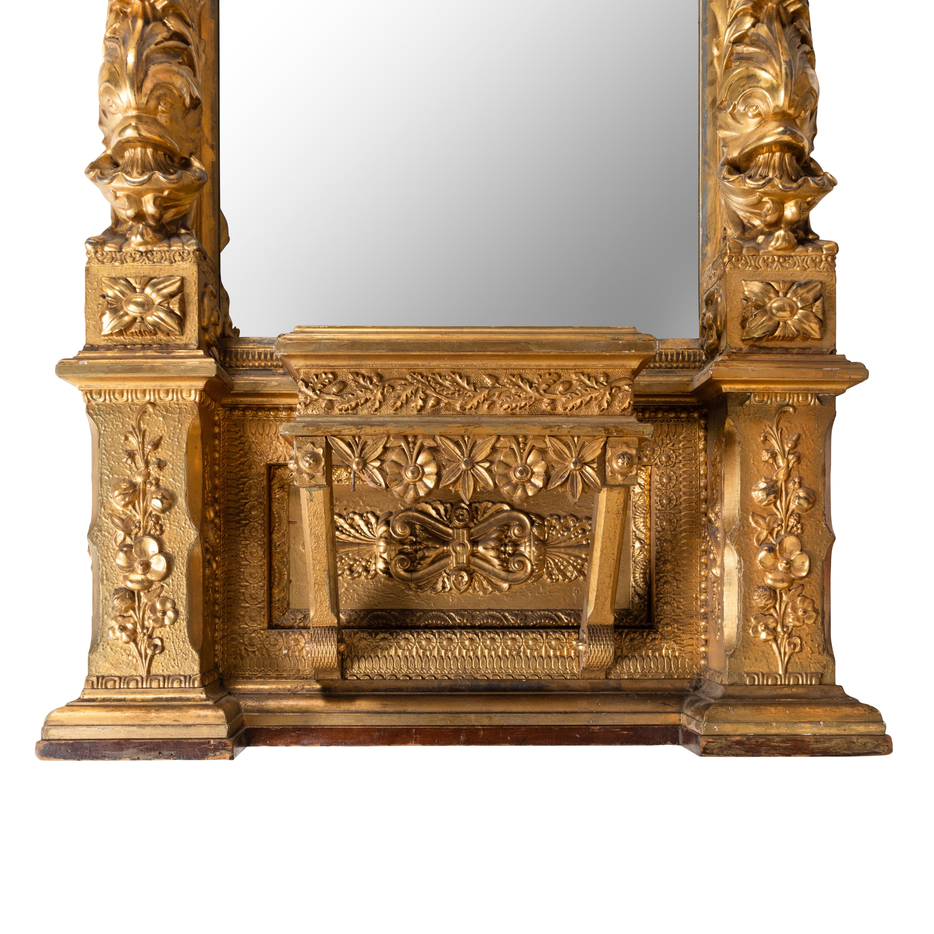 An Italian Giltwood Pier Mirror