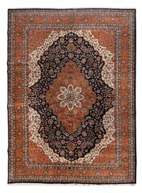 A Romanian Wool Rug of a Farahan Sarouk Design