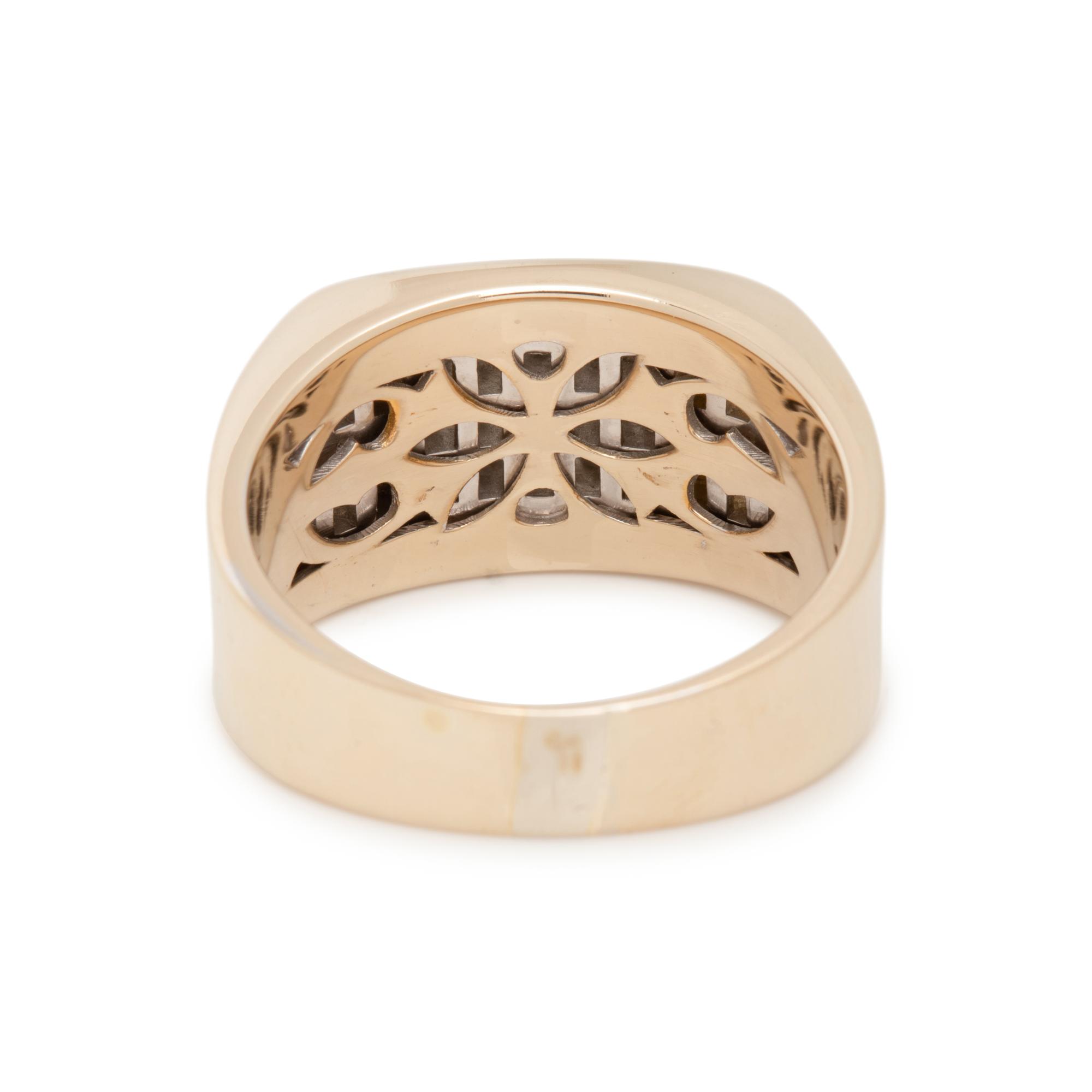 BICOLOR GOLD AND DIAMOND RING