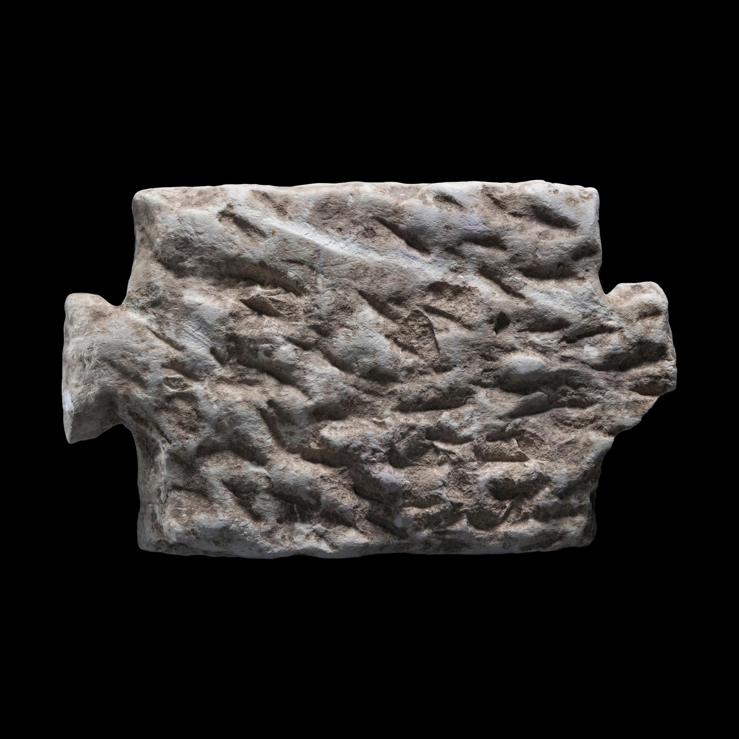 A Roman Marble Funerary Panel with Greek Inscription