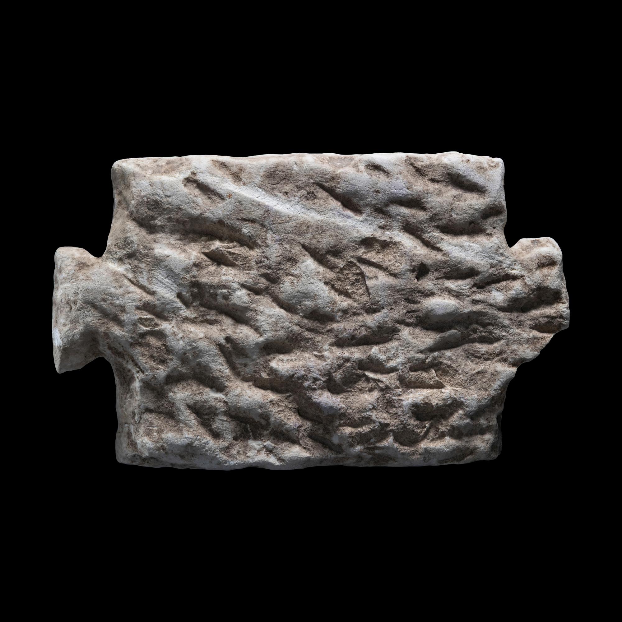A Roman Marble Funerary Panel with Greek Inscription
