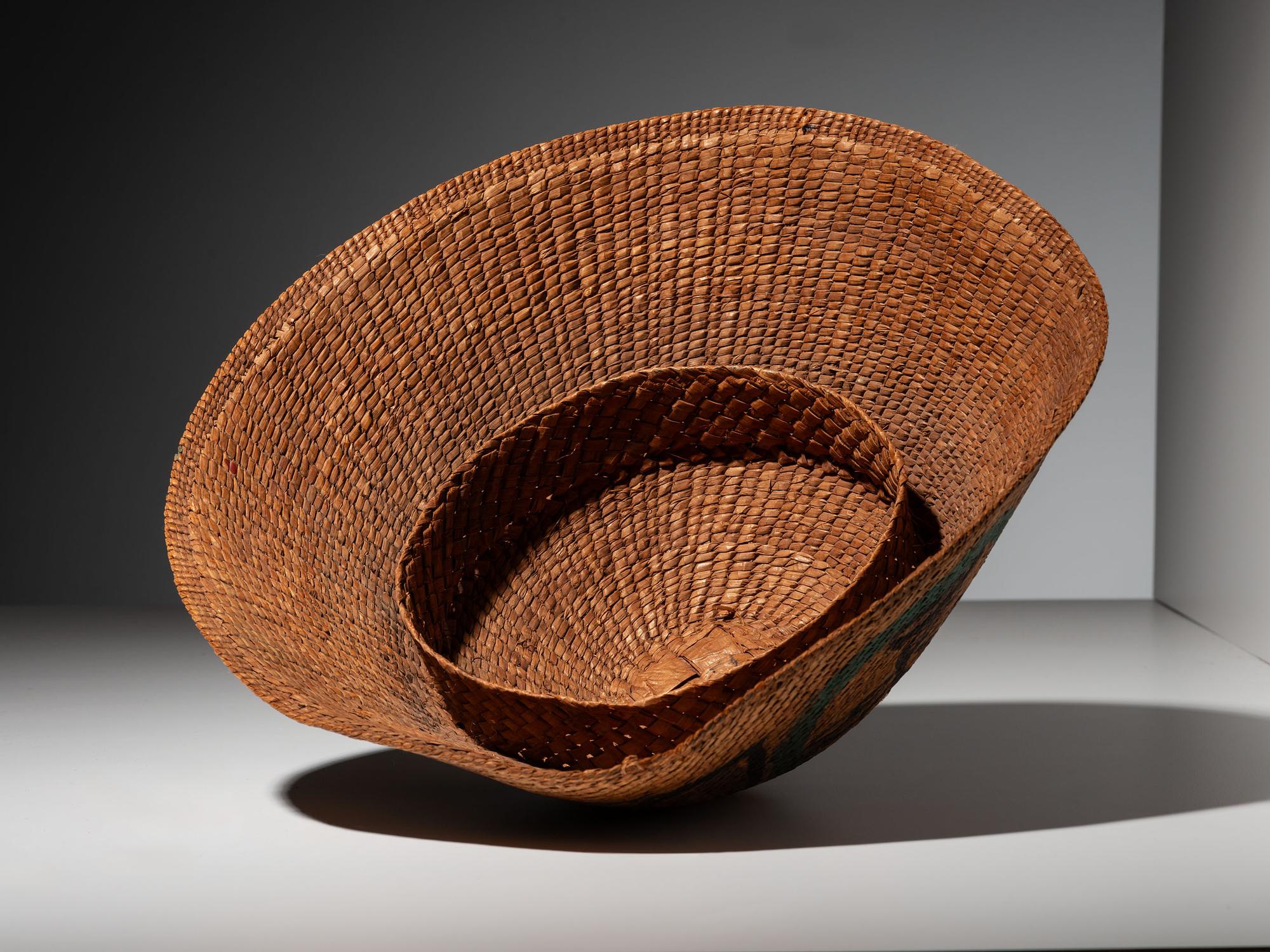 Nuu-chah-nulth Painted Basketry Hat