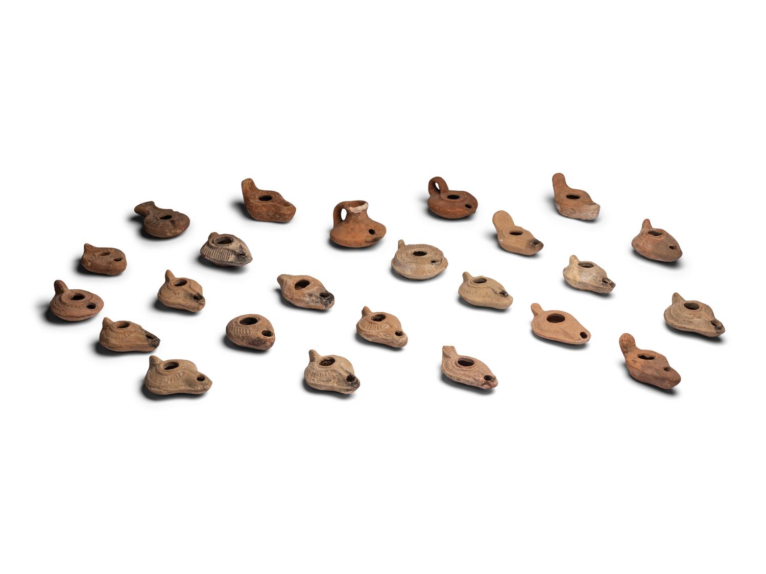 Twenty-Four Greco-Roman Terracotta Oil Lamps