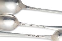 A Collection of Irish and English Silver Flatware Articles