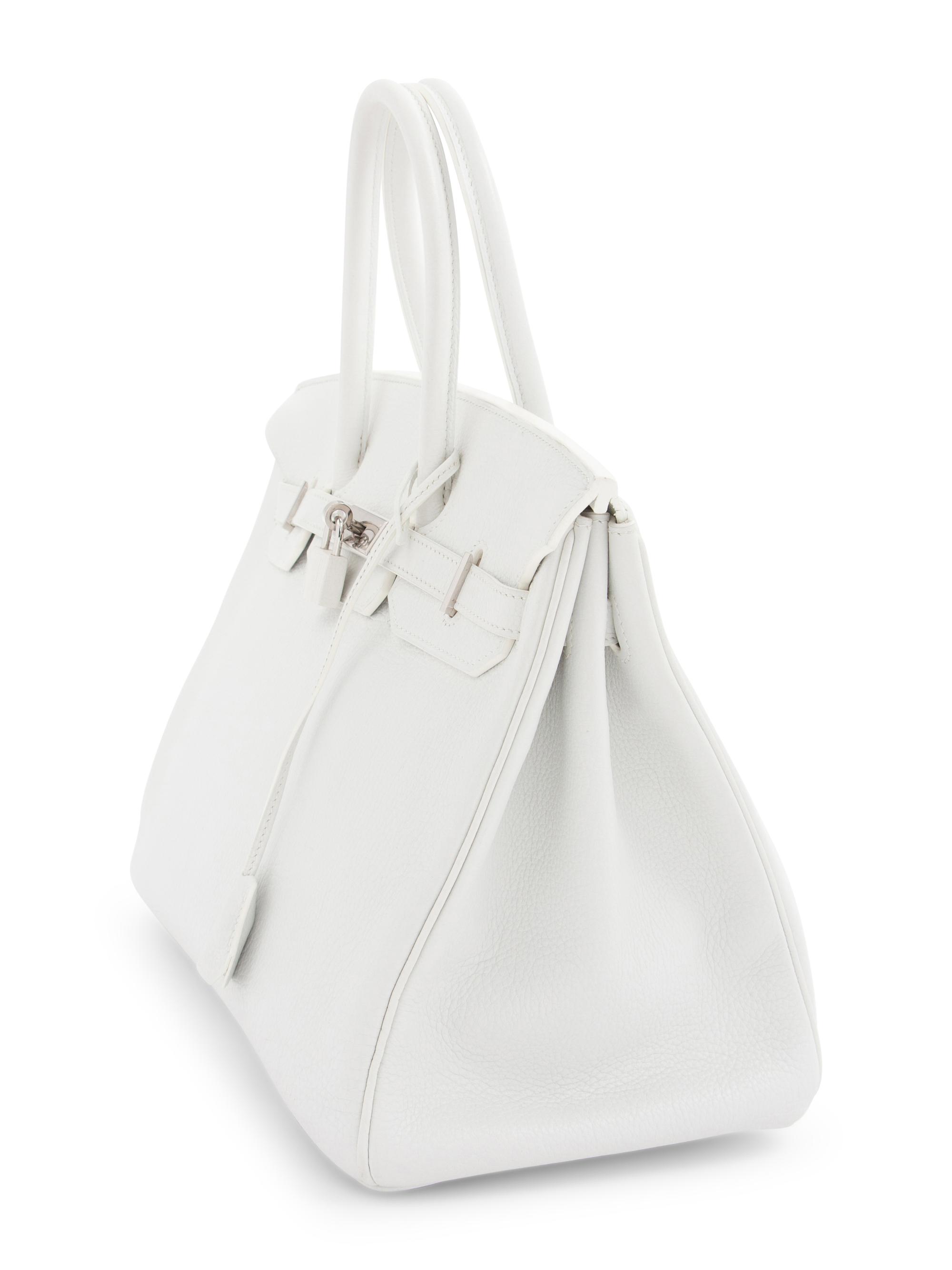 Hermès White 35cm Birkin Bag, 2008