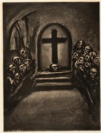 Winter, Leper of the Earth ,1922 and He that believeth in me, though he were dead, yet shall he live , 1923 ( a pair of prints from Miserere)
