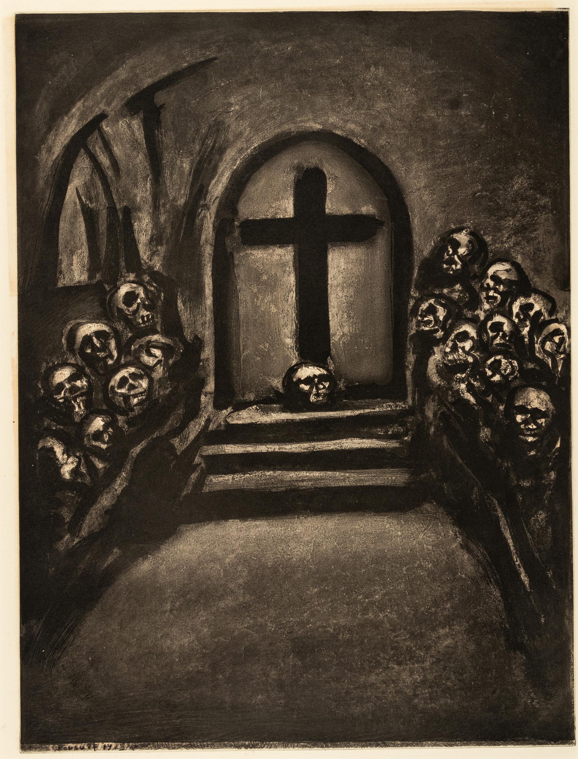 Winter, Leper of the Earth ,1922 and He that believeth in me, though he were dead, yet shall he live , 1923 ( a pair of prints from Miserere)