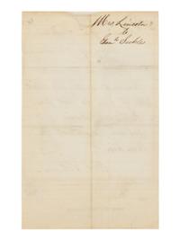 LINCOLN, Mary Todd (1818-1882). Autograph letter signed ("Mrs. Lincoln") to Major General Daniel Sickles. Washington, D.C., undated [ca. 1863].