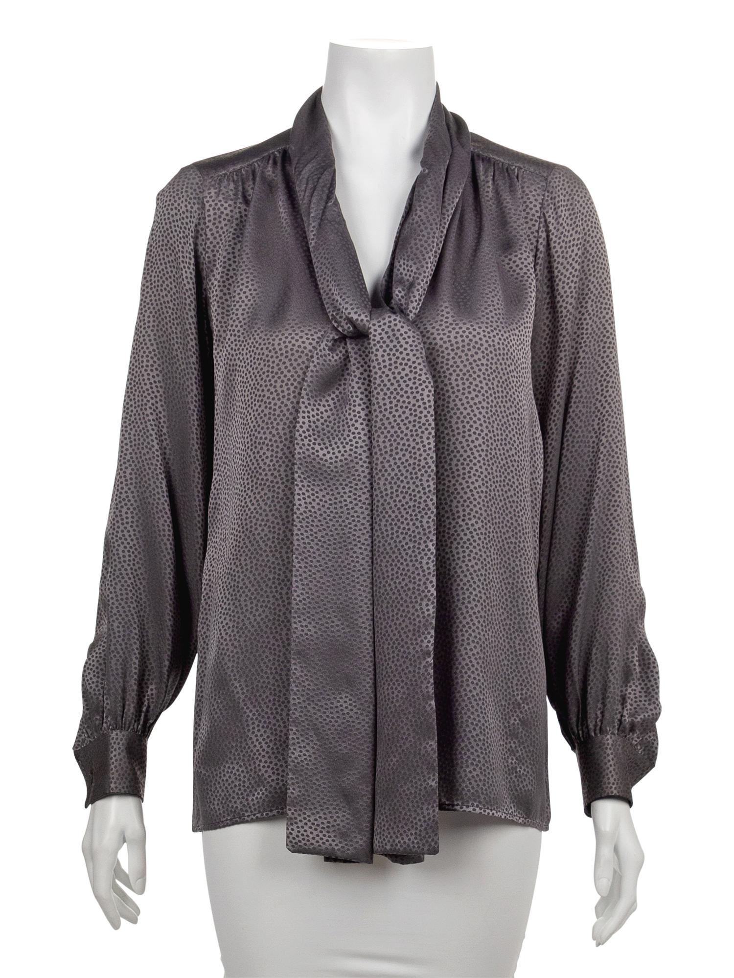 Three Yves Saint Laurent Rive Gauche Blouses, 1970-80s