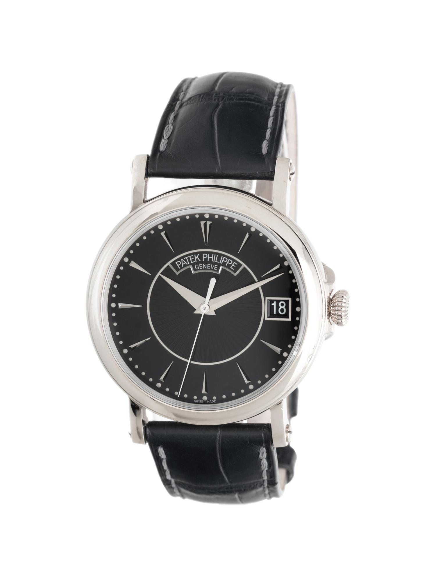 PATEK PHILIPPE, REF. 5153G 18K WHITE GOLD 'CALATRAVA' WATCH