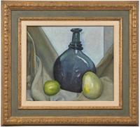 Luigi Lucioni (American/Italian, 1900-1988) -Still Life with Vase and Fruit (Buyer SIRET : 802 046 185 00053 VAT N°: FR 23 802046185) (Freeman's | Hindman WIRE TRANSFER: Beneficiary (TO): Account Name: Samuel T. Freeman & Co. Bank Name: JP Morgan Chase, NA Account No.: 759828236 ABA/Routing No.: 021000021 Swift Code: CHASUS33)