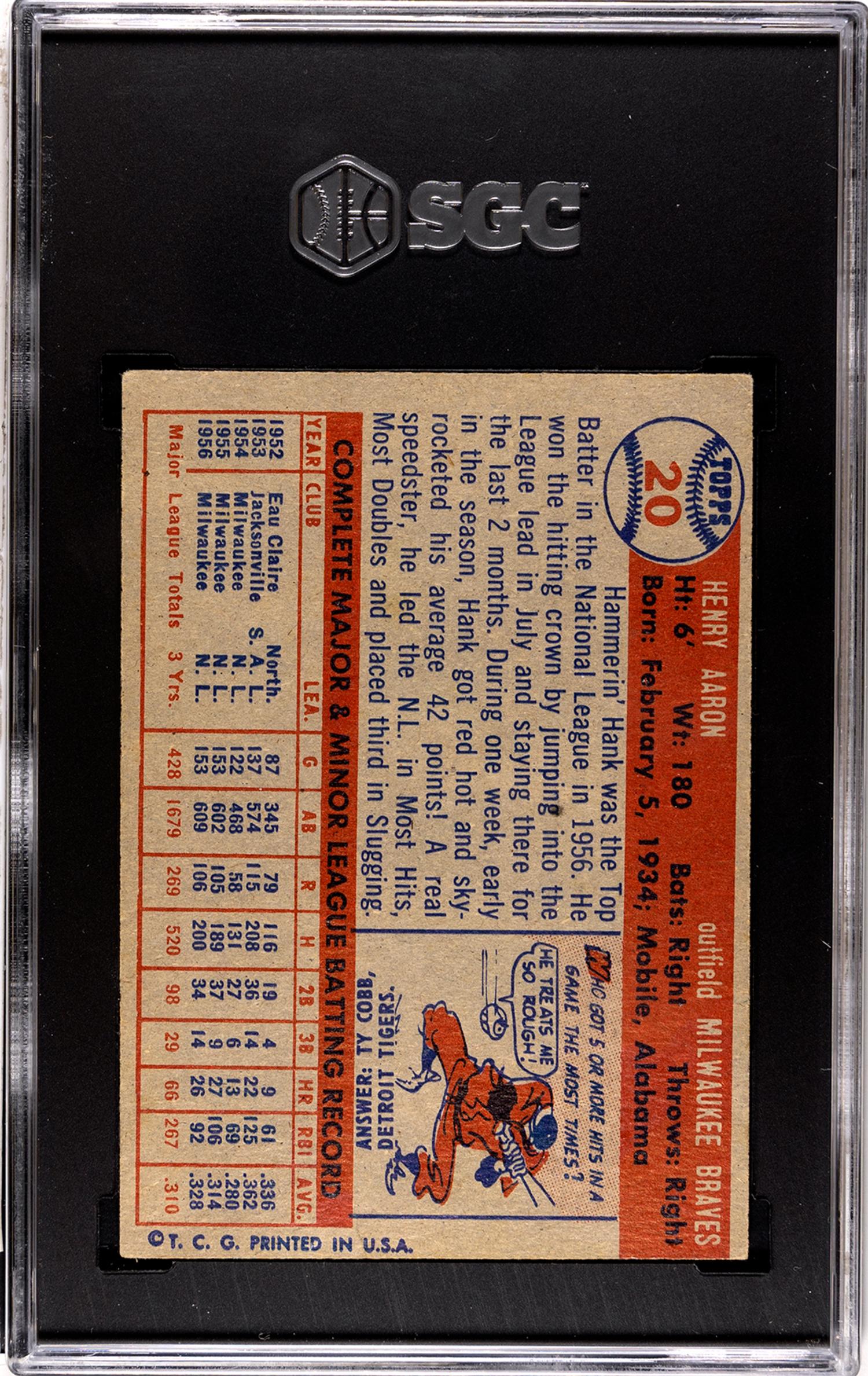 A Complete Set of 1957 Topps Baseball Cards Including SGC Graded Key Cards (407/407),