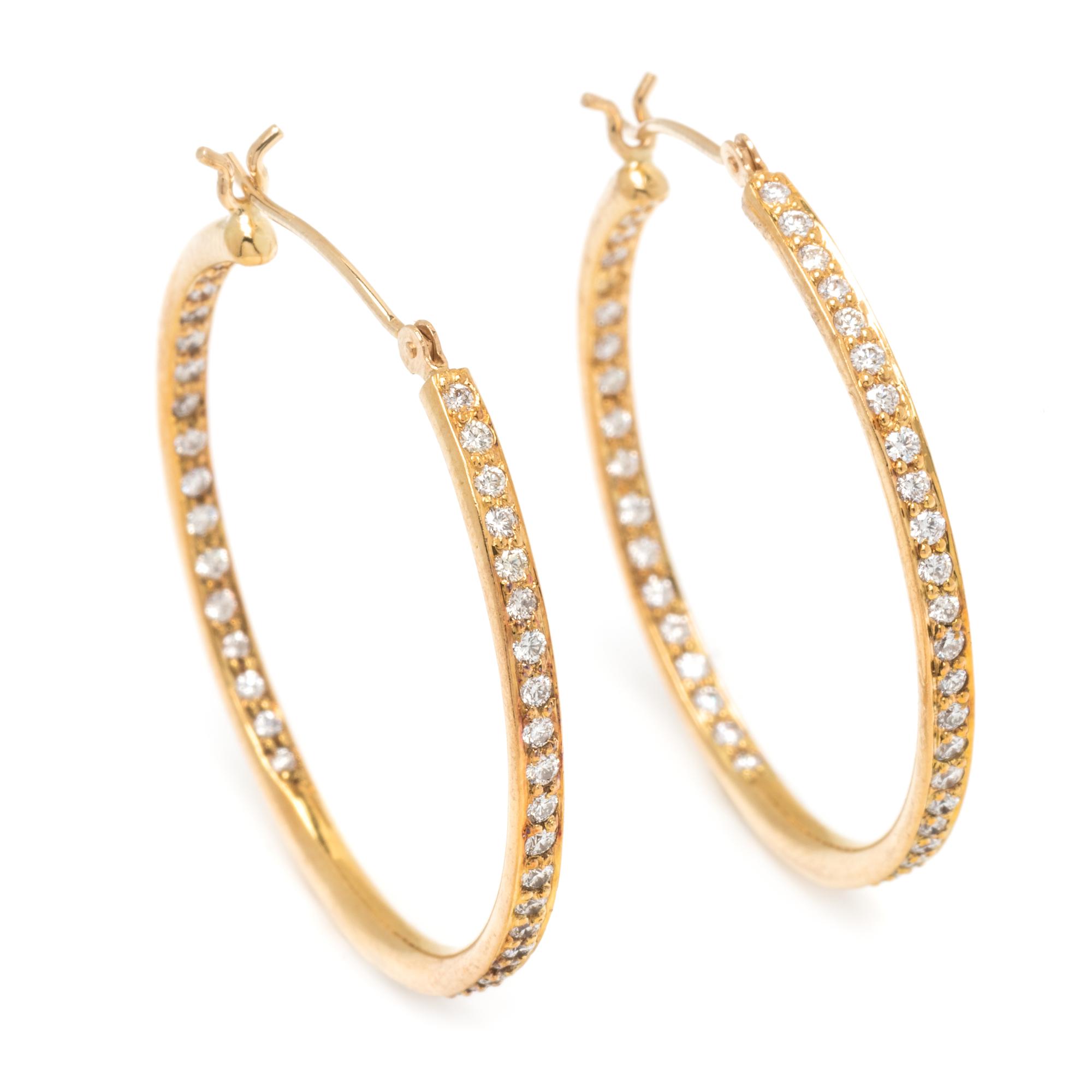 DIAMOND HOOP EARRINGS
