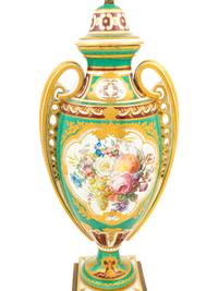 A Pair of Vienna Porcelain Urns