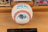 A Kings of Baseball Signed Autograph Display Featuring Pete Rose, Nolan Ryan and Hank Aaron (Beckett Authentication Services Letter),