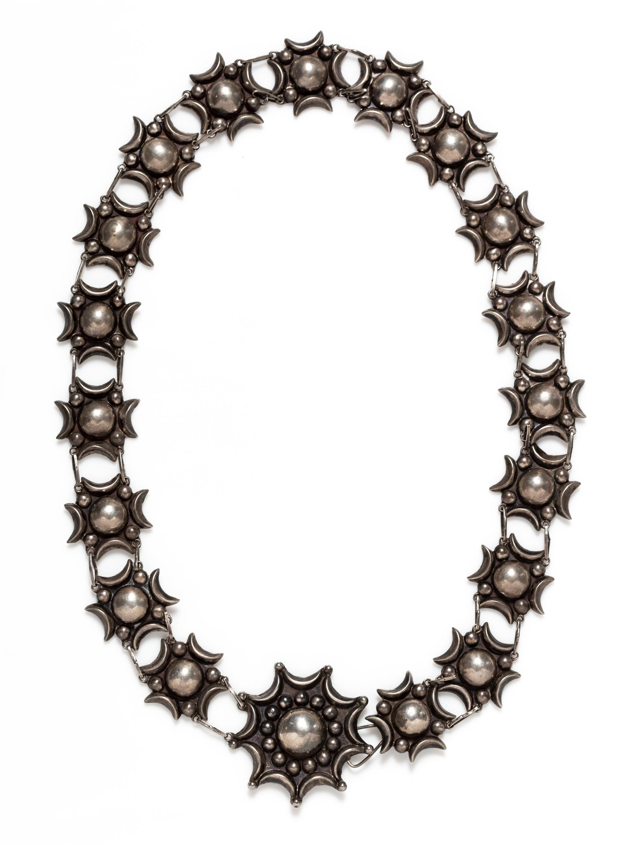 A Silver Link Belt, Mexico, Pre-1948, 66.50 dwts.