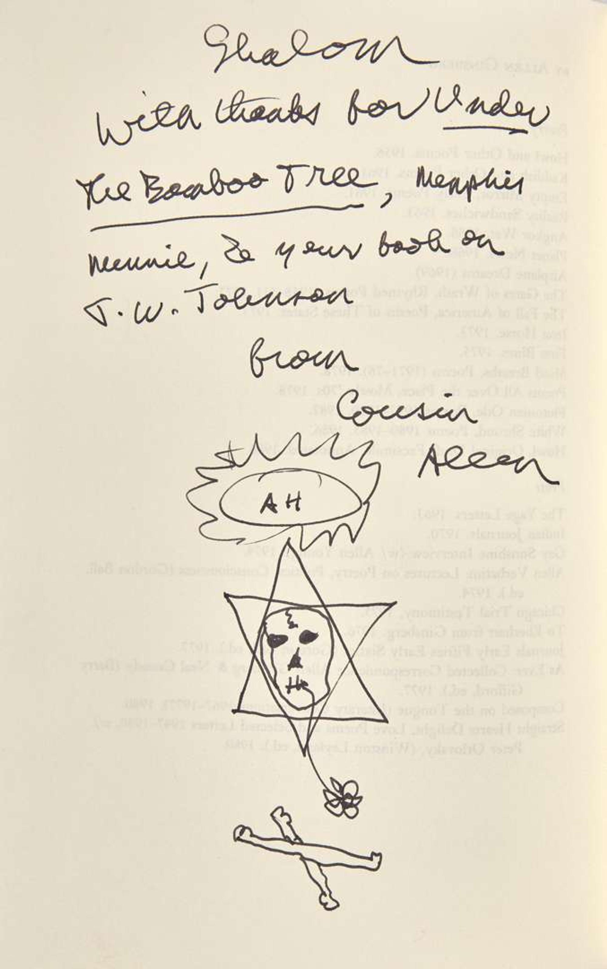 [Literature] Ginsberg, Allen: Group of Two Presentation Copies