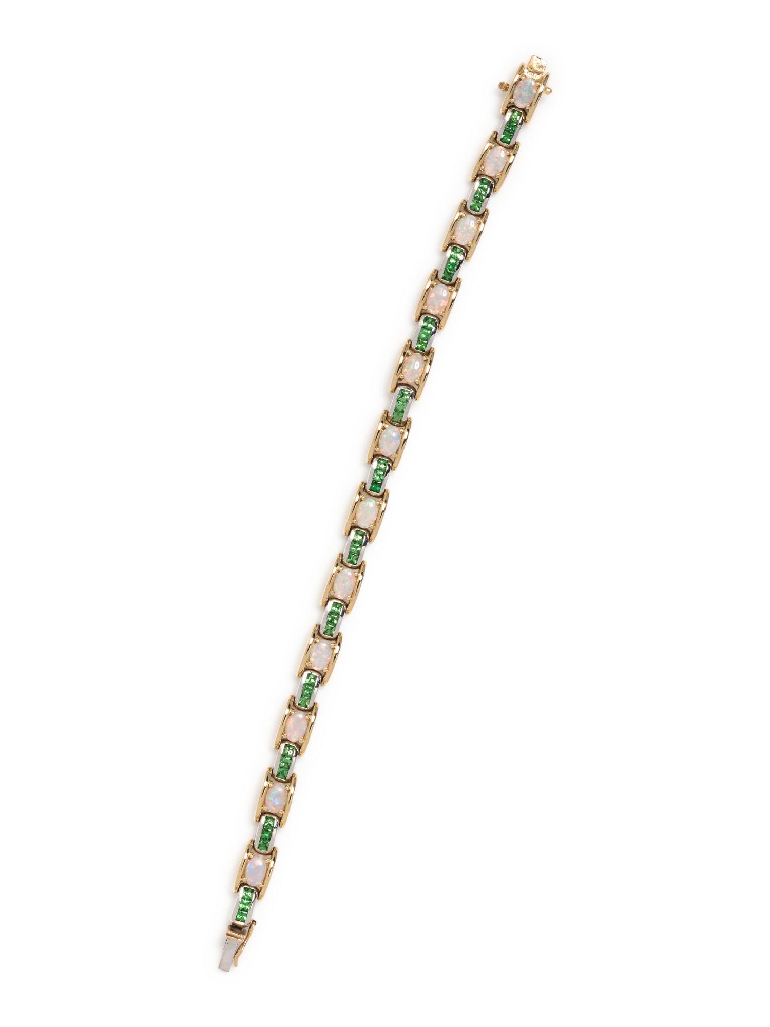 OPAL AND PERIDOT BRACELET