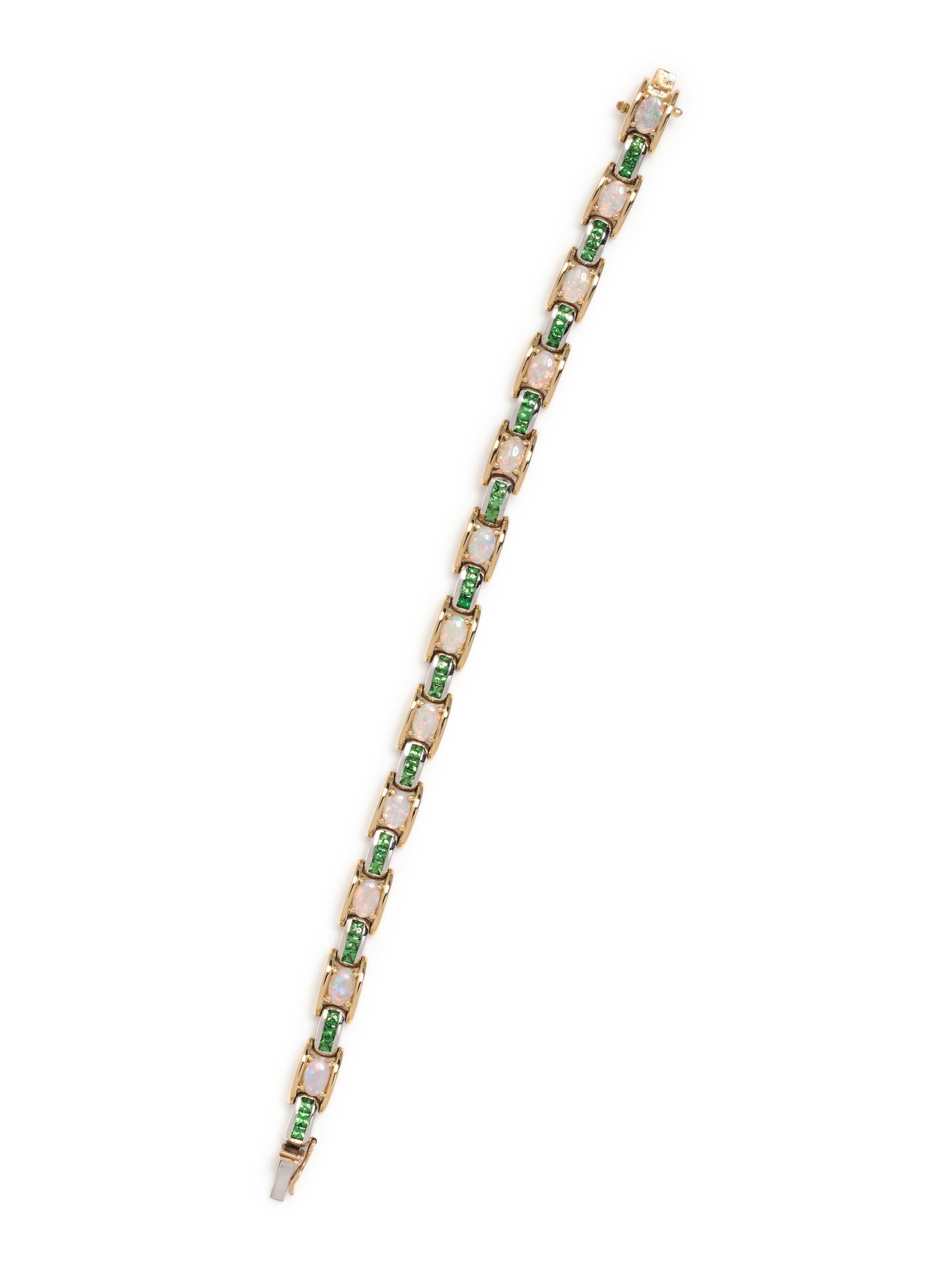OPAL AND PERIDOT BRACELET