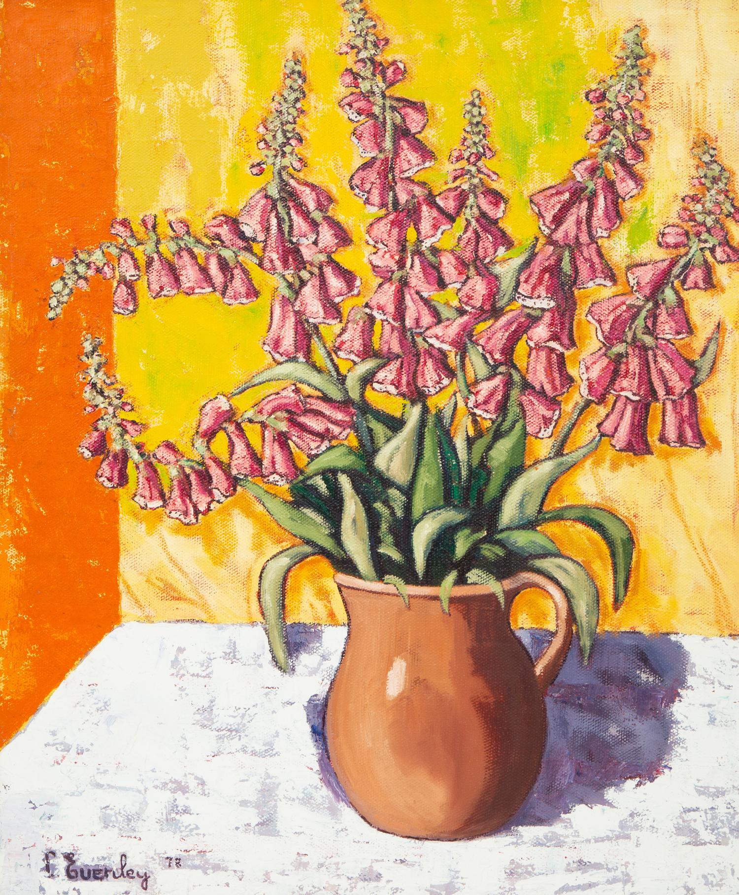 Still LIfe with Foxgloves, 1978, and Summer Flowers (two works)