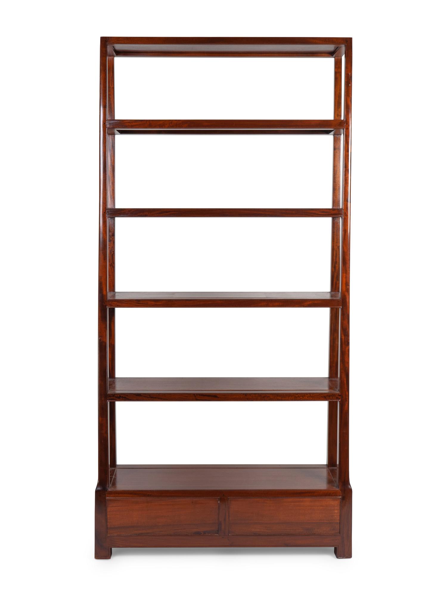 A Chinese Style Mahogany Etagere — 20TH CENTURY