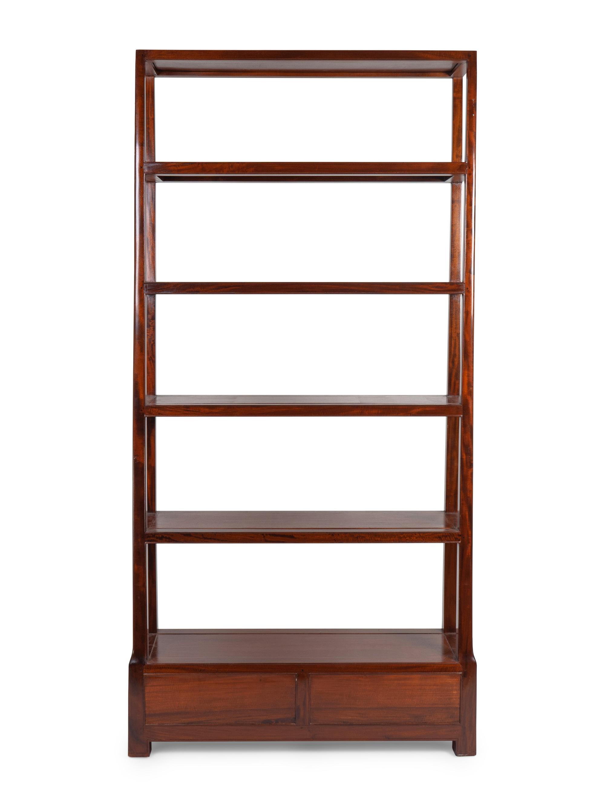 A Chinese Style Mahogany Etagere — 20TH CENTURY