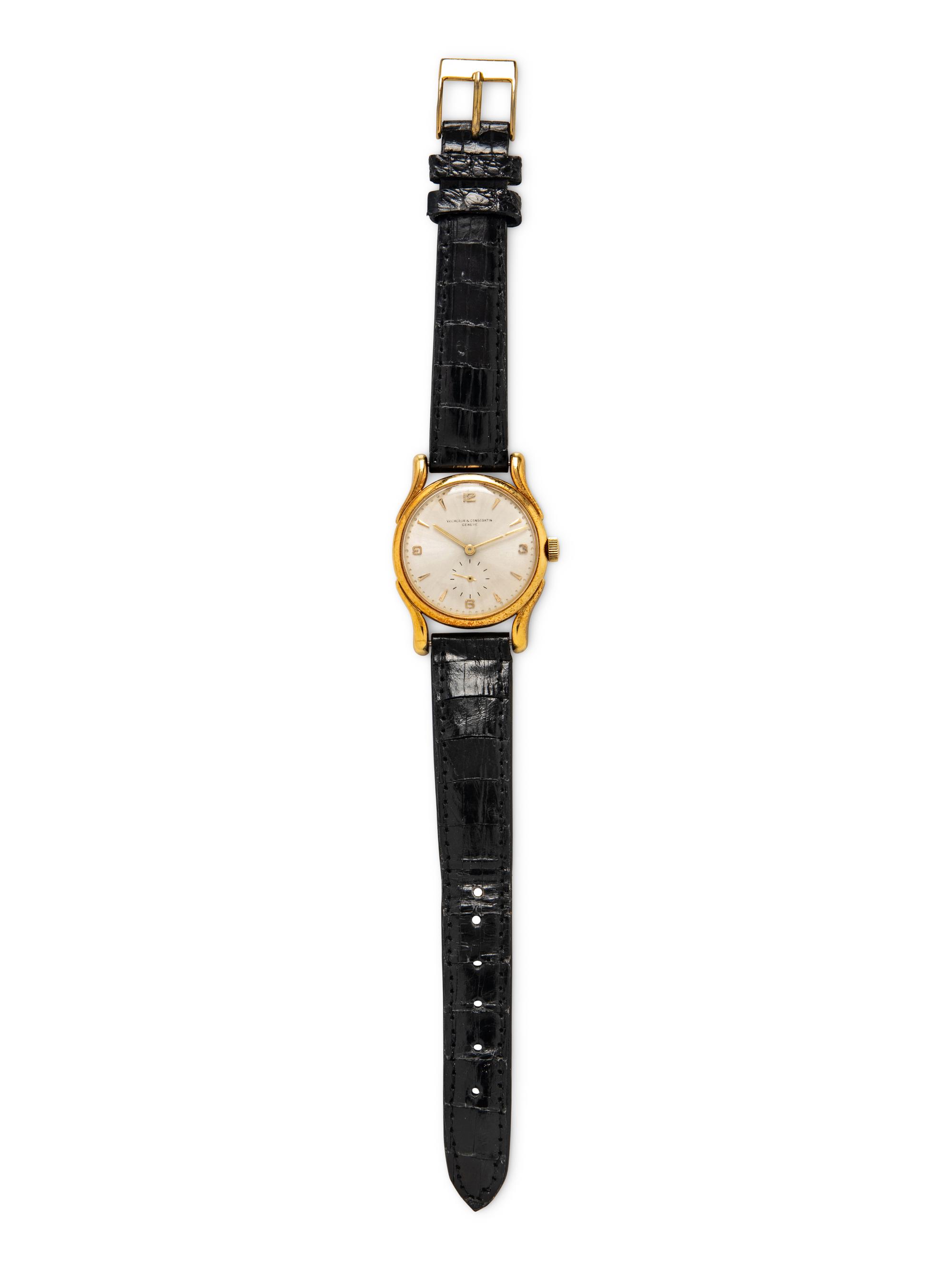 VACHERON & CONSTANTIN, 18K YELLOW GOLD FANCY LUGS WATCH