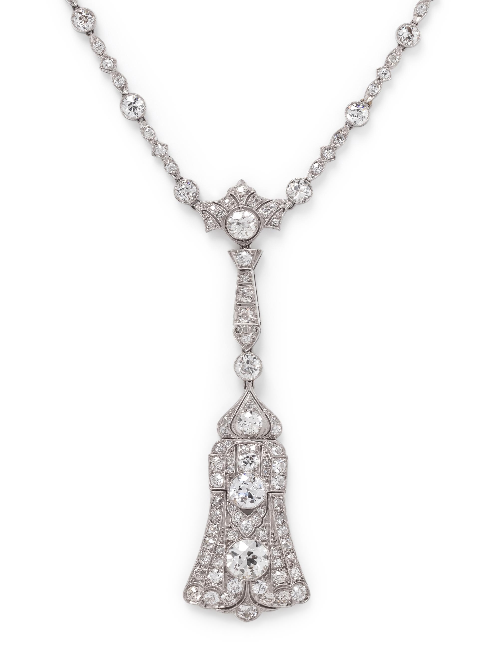 ART DECO, DIAMOND NECKLACE